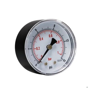 Axial Pressure Gauge 52mm Hydraulic Pressure Measurement Dia