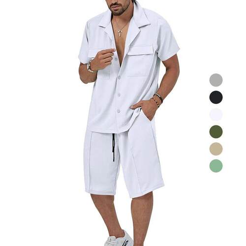 Summer Mens Set Quality Mens Clothing Leisure Travel Vacat