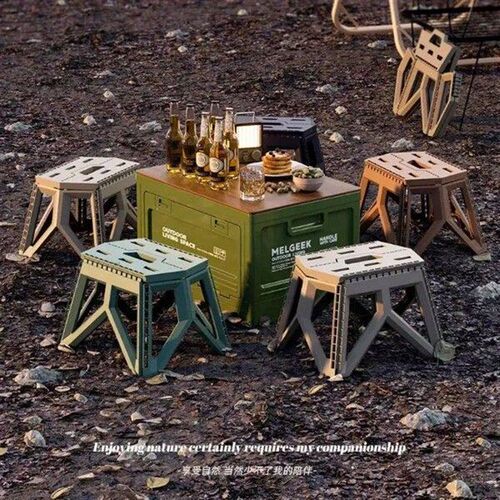 Outdoor Camping Storage Box, Portable Picnic Folding Box