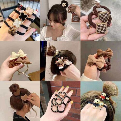 Simple Hair Ring Elegant Head Rope Womens New Rubber Tendon
