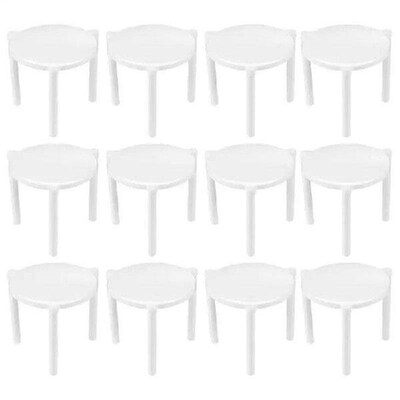 300Pcs Pizza Saver Stand White Plastic Tripod Stack Fixing