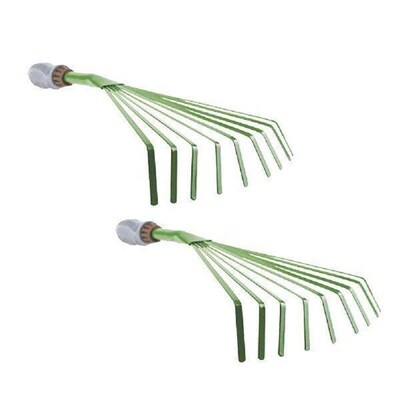 2 Pcs Garden Rake Gardening Hand Tool Cultivator Soil