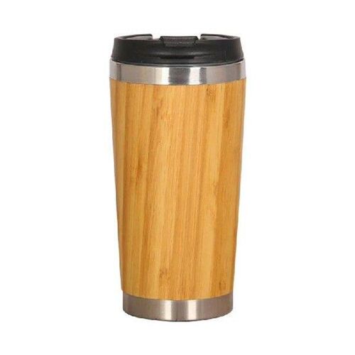 Stainless Steel Liner Tumbler Wooden Insulated Coffee Tea