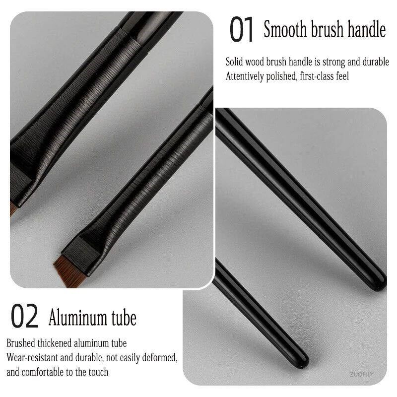 Thin Eyeliner Makeup Brush Set Fine Liner Brushes Profession - 实物图