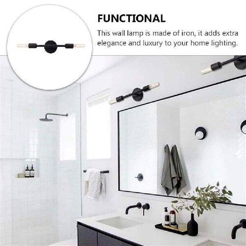 Double Head Wall Lights Iron Fixture 2 E27 Base Bedroom