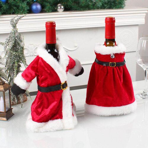 Christmas wine set Christmas dress wine bottle set wine bag