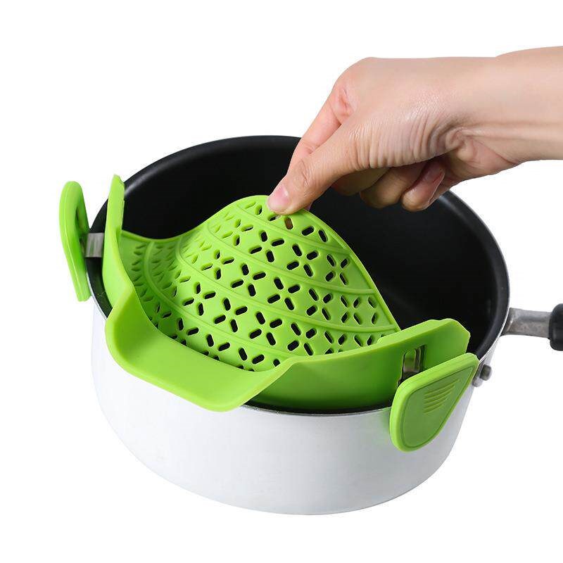 Silicone Water Drainer for Pots - Home Kitchen Noodle, Veget - 实物图
