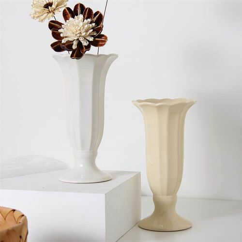 Ceramic Vase Flower Stand Grave Pot Ceramics Graveyard