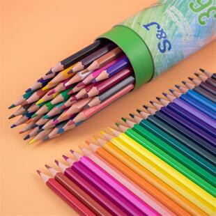 colour pencil painting students use 48 colour pencils with a
