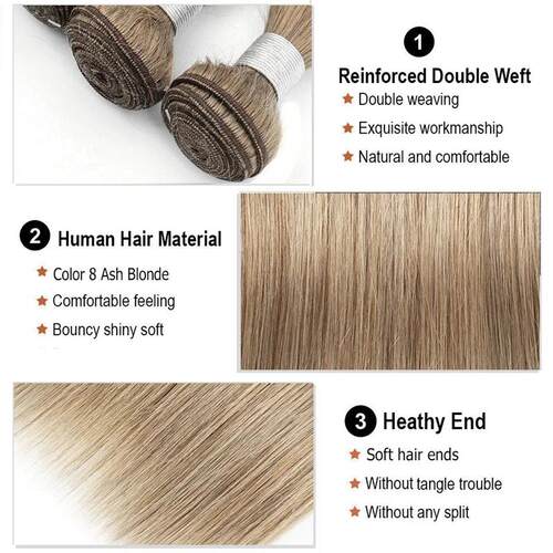 1 Piece Color #8 #27 #4 Brown Pure Color Remy Human Hair Bun