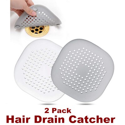 Hair Drain Catcher Square Drain Cover Silicone Hair Stopper