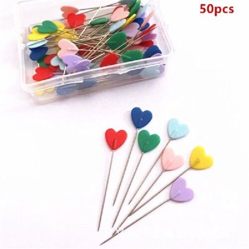 NEW Fashion 50PCS Buttons Patchwork Pins Needles Flower
