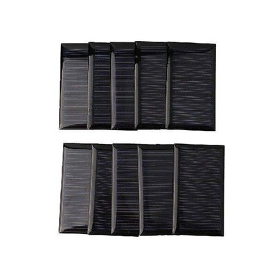 Lot Of 10Small Power Solar Cells Panel - 5V 30mA - 53X30mm