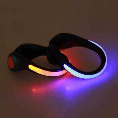 LED Luminous Shoe Clip Light Night Safety Warning LED Bright