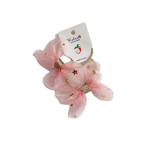 Snow Yarn Childrens Cute Bow Hair Rope Girls Performance S