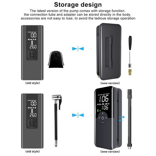 Digital Tire Inflator Wireless Inflator Pump Mini Car Portab