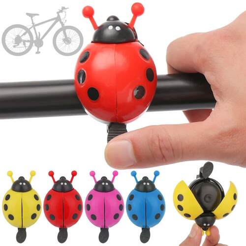 Boys Bike Handlebar Alarm Ring Lovely Ladybug Plastic Bicycl