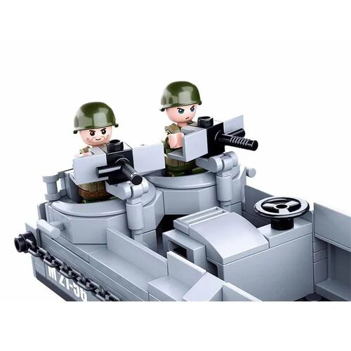 Sluban WW2 US Military Higgins Landing Craft Army Ship Warsh