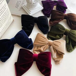 Fashion Hairpins For Women Girls Elegant Velvet Three-dimens