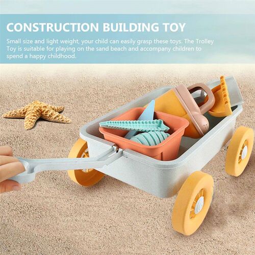 Pull Car Toy Toys for Toddlers Sliding Trolley Summer Sand B