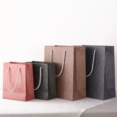 T Cloth Pattern Gift Bags Handheld Paper Bags Kids Festival