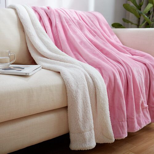 Lamb cashmere  Luxury Blanket  Throw warm soft Cozy Plush