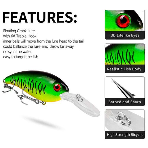Luya bait floating water rock 10CM-14G plastic bait small fa