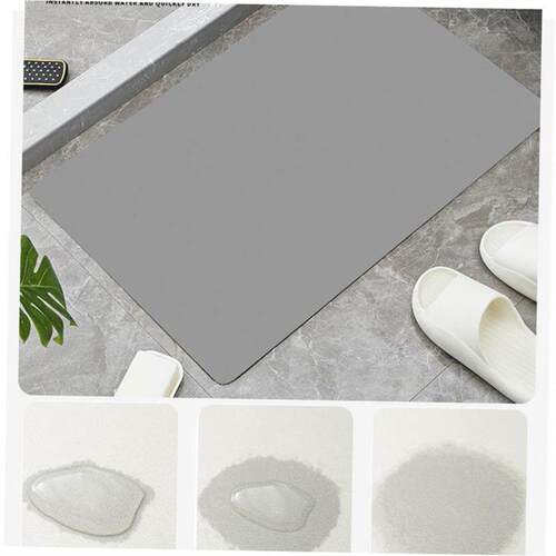 Bathroom floor mat absorbent quick-dryin door entry carpet