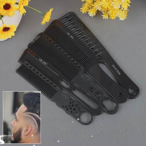 Professional Hair Cutting Comb Carbon Comb Salon Barber Styl