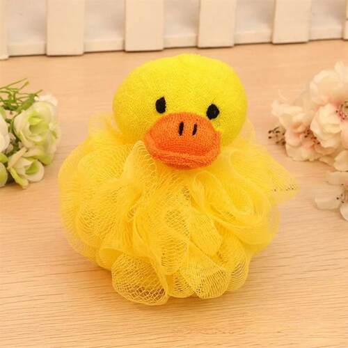 Cute Bath Shower Sponge Loofahs Mesh Pouf Shower Ball Colorf