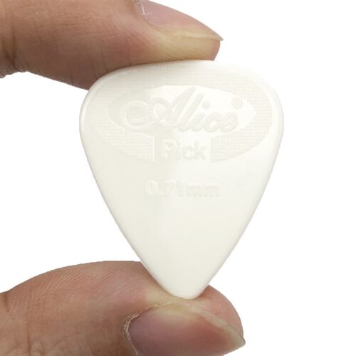 12 pieces Alice Guitar Pick Non-slip Black White Nylon Media