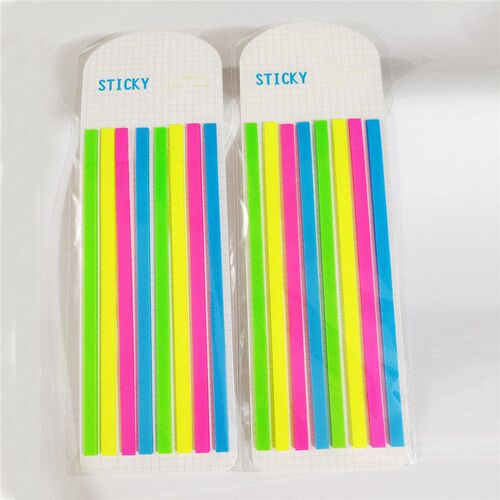 160PCS Color Stickers Transparent Fluorescent Index Tabs Fla