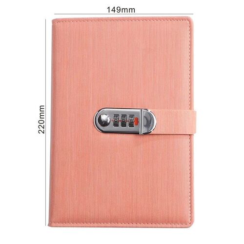 New A5 retro password book with Lock Diary Book Student Note