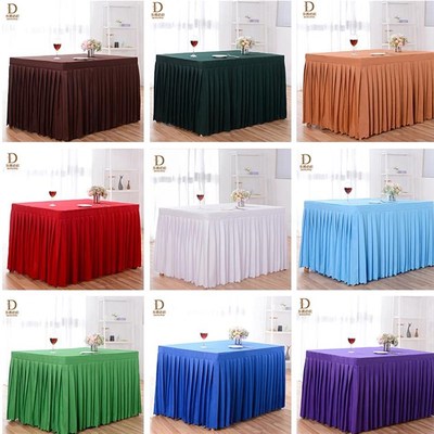 会议桌桌布定制办公室桌裙展会活动台裙签到台布长方形商务桌罩