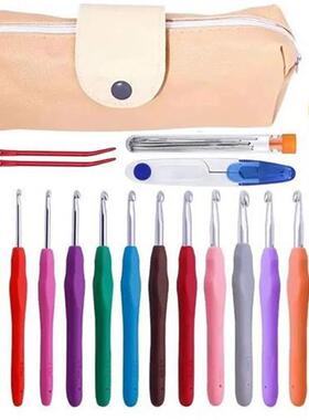 38pcs/set Crochet Hooks Set Crochet LargeEye Blunt Yarn Weav