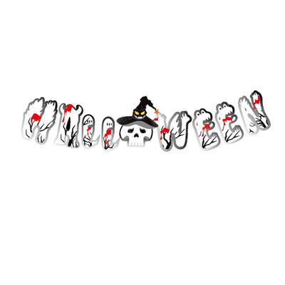 Halloween Horror Skull Birthday Celebration Party Decoration