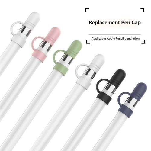 3/6pcs Replacement Pen Cap Soft Silicon Protective Sleeve Ac