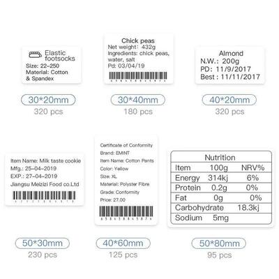 Niimbot White Adhesive Label Waterproof er Round Paper For B