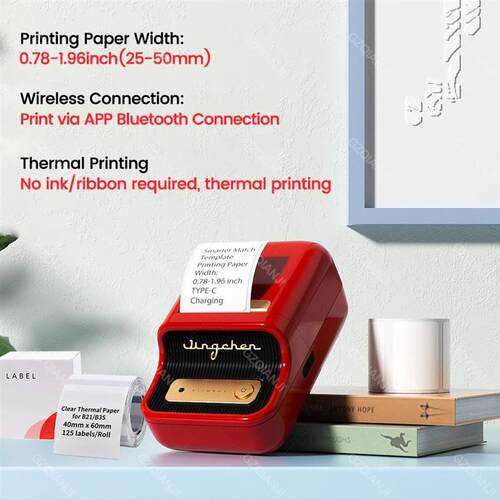 Niimbot B21 Label er Printer Portable Thermal Wireless Bluet