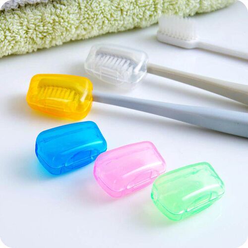 5Pcs/set Portable Toothbrush Cover Holder Travel Hiking Camp