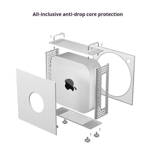 For Mac Mini M4 Stand Aluminum Alloy Computer Case Dissipati