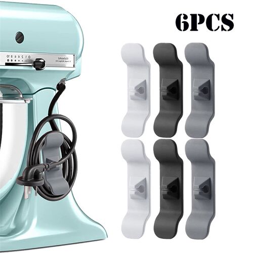 3/6pcs Cord Wrapper Organizer Clips Holder Wire Hider Cable