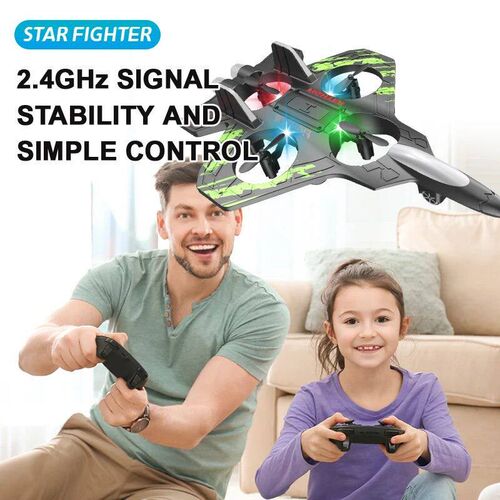 Glider Flying Helicopter RC Hobby Jet Plane 2.4G Stunt Remot
