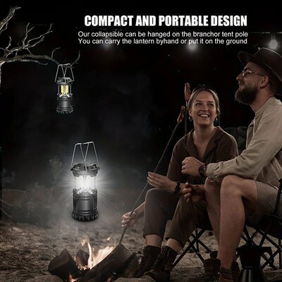 Camp Lamp, Outdoor Tent Light, Portable Lantern, Multifuncti
