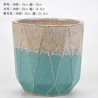 large flower pot plastic  es green  POTS thumbnail 7