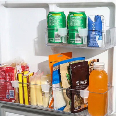 1/4pcs Refrigerator Storage Divider Partition Board Retracta
