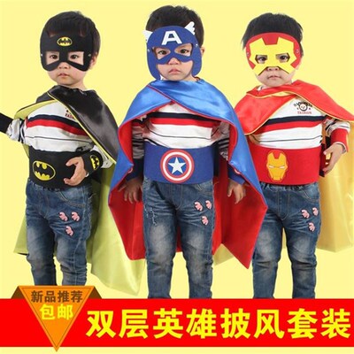 halloween childrens clothing cape man superman clothes