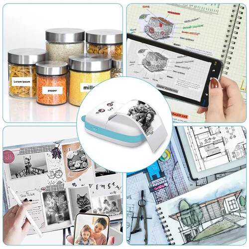 Mini Pocket Printer Mini er Printer Portable for Printer wit