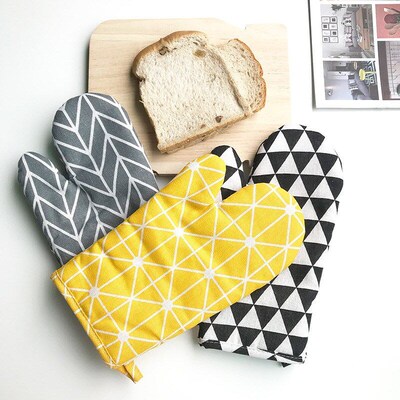 Anti-scalding Baking Oven Gloves Kitchen Mitts 烤箱隔热手套