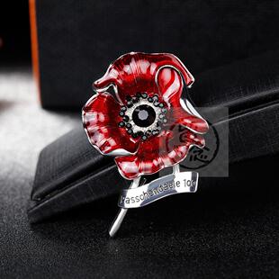 。Flower accessories retro commemorative significance poppy